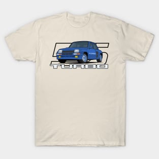 Car 5 Turbo 1980 blue T-Shirt